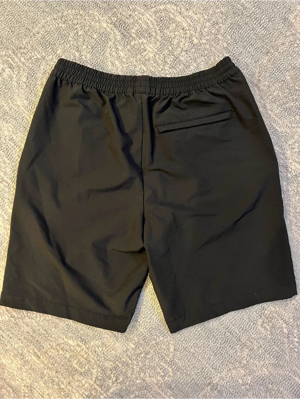 Banana Republic Men's Athletic Black Elastic-Waist Shorts
